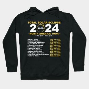 2024 Total Solar Eclipse April 8 Path Of The Eclipse Hoodie